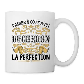 Bucheron | le Meilleur cadeau Bucheron - Mug blanc - blanc - Droite