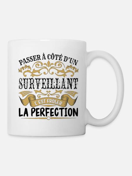 Surveillant | le Meilleur cadeau Surveillant - Mug blanc - blanc