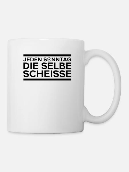 Spielerfrau Fussball Kreisklasse Fußball Spieltag - Tasse - Weiß