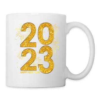 Au revoir 2022 Bonjour 2023 - Nouvel An 2023 - Mug blanc - blanc - Droite