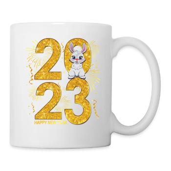 Célébration du Nouvel An 2023 - Bonne année 2023 - Mug blanc - blanc - Droite