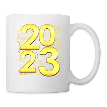 Feux d’artifice Célébration du Nouvel An - Nouvel An 2023 - Mug blanc - blanc - Droite