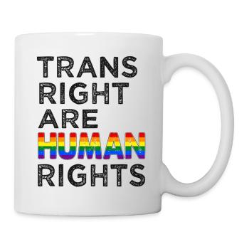 Lgbtq Trains right are human rights - Mug - white - Right
