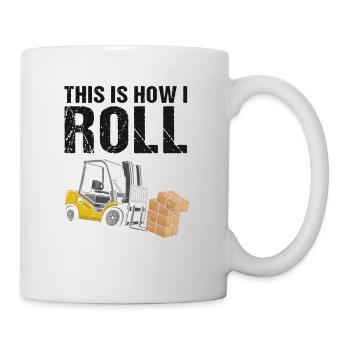 Gabelstaplerfahrer und Lagerhaus Gabestaplerfahrer - Tasse - Weiß - Rechts