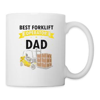 Warehouse drivers and warehouse workers for forklifts - Mug - white - Right
