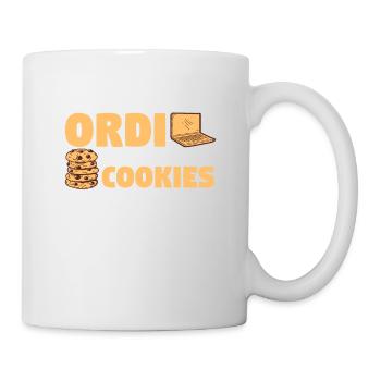 Comme Mon Ordi J'Accepte Les Cookies - Mug blanc - blanc - Droite