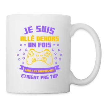 Je Suis Allé Dehors Un Fois Les Graphismes Etaient - Mug blanc - blanc - Droite