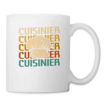 Retro Cuisinier Chef Cuisine - Mug blanc - blanc - Droite