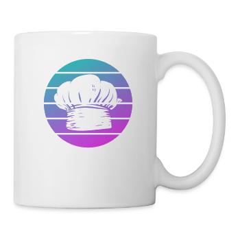 Retro Cuisinier Chef Cuisine - Mug blanc - blanc - Droite