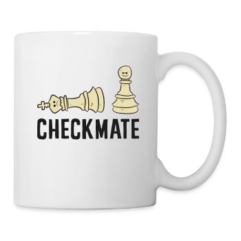 Schach Schachmatt Lustiger Schachspieler - Tasse - Weiß - Rechts