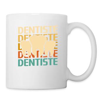 Retro Dentiste Dentisterie - Mug blanc - blanc - Droite