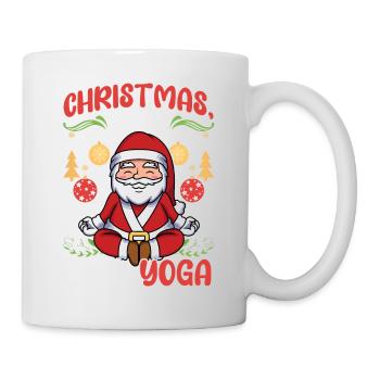 Yogini Yoga Meditation Christmas, Love and Yoga - Mug - white - Right