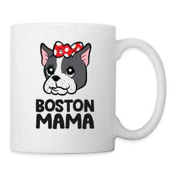 Boston Terrier Mama Boston Mama Funny Bostie Mom - Mug - white - Right