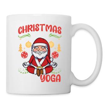 Yogini Yoga Meditation Christmas, Love and Yoga - Mug - white - Right