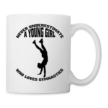 Gymnastique Gymnastique au sol Gymnastique Club de gymnastique Filles - Mug blanc - blanc - Droite