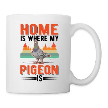 Home is where my Pigeon is Pigeon fancier pigeon - Mug - white - Right
