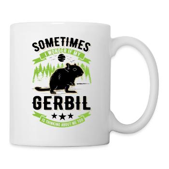 Gerbille Cadeau Rat de course Gerbille - Mug blanc - blanc - Droite