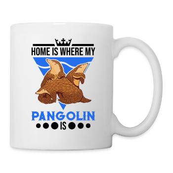Zuhause ist wo mein Pangolin ist - Tasse - Weiß - Rechts