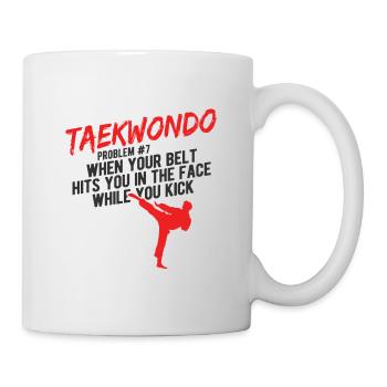 Koreanischer Kampfsport Taekwondo - Tasse - Weiß - Rechts