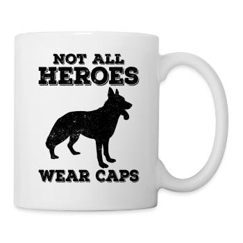 Polizeibeamter Polizeihund - Tasse - Weiß - Rechts