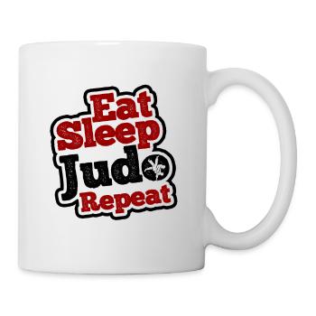 Japanischer Kampfsport Judo - Tasse - Weiß - Rechts