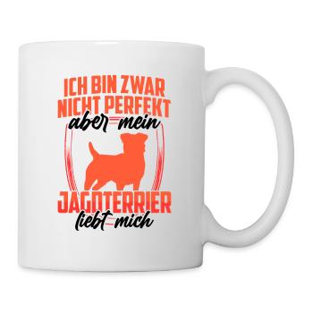 Jagdterrier liebt mich Deutscher Jagdterrier - Tasse - Weiß - Rechts