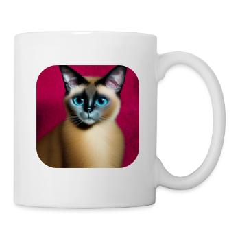 Siamese cat - Mug - white - Right
