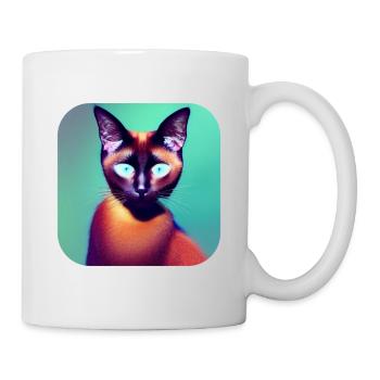 Siamese cat - Mug - white - Right