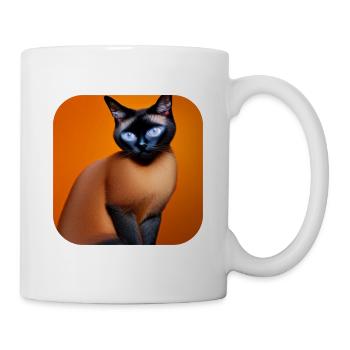 Siamkatze - Tasse - Weiß - Rechts