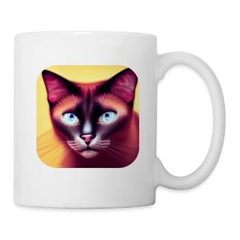 Siamkatze - Tasse - Weiß - Rechts