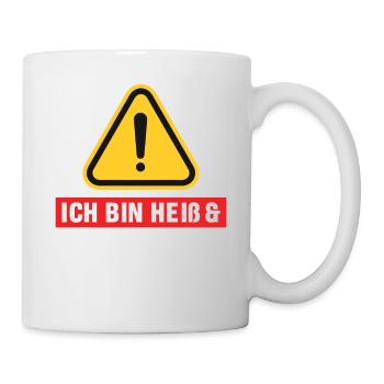 Ich bin heiß & vegan - Tasse - Weiß - Rechts