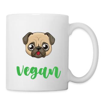 My Hooman And I Are Vegan - Mug - white - Right