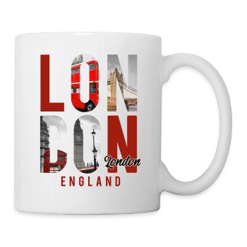 Londoner Stadt - Tasse - Weiß - Rechts
