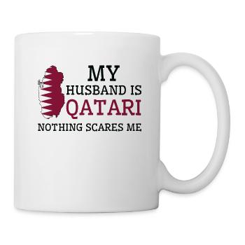 Nothing Scares Me Qatari Husband Qatar - Mug - white - Right