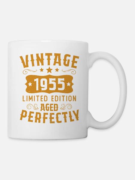 Vintage 1955 édition limité Cadeau D'anniversaire - Mug blanc - blanc