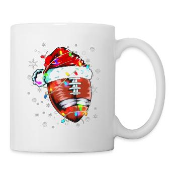 Joueur de football Costume de football Noël Noël X-Mas - Mug blanc - blanc - Droite