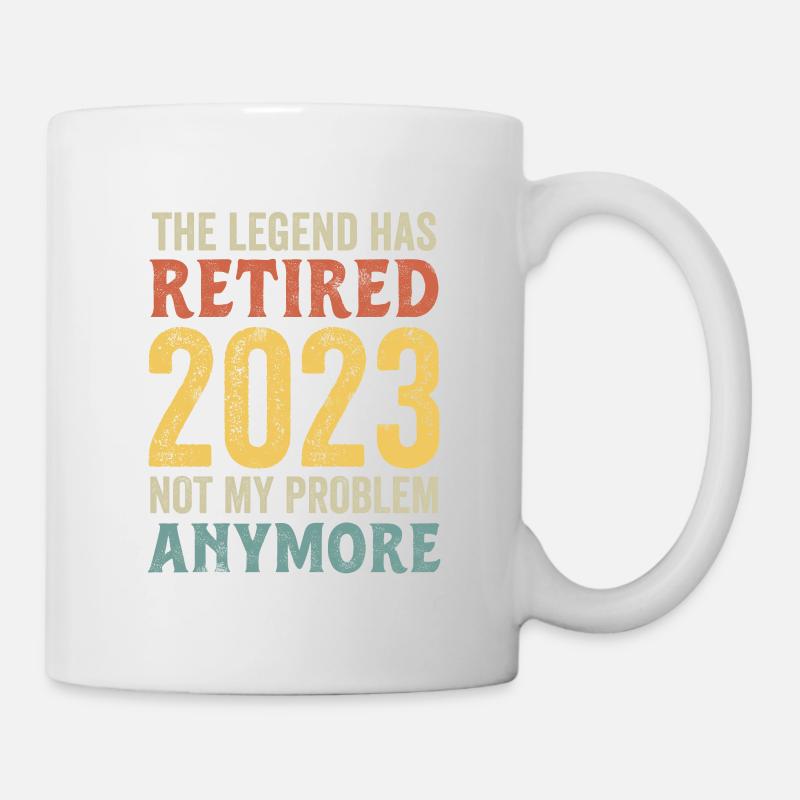 Funny Retirement The Legend Has Retired 2023 - Mug - white