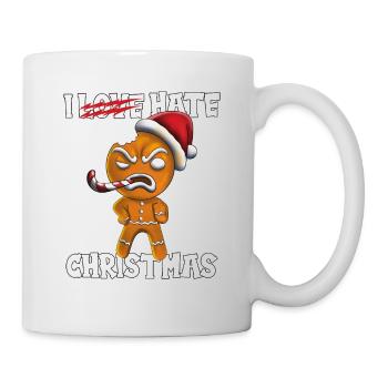 I Love... I hate Christmas cookies at Christmas - Mug - white - Right