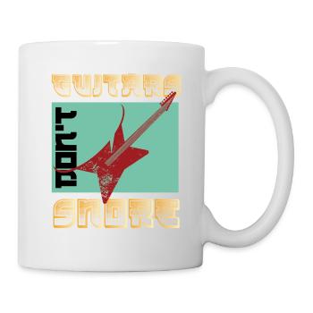 Lustiges E-Gitarren Spruch Motiv und Gitarrist - Tasse - Weiß - Rechts