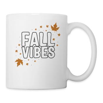 Halloween Theme Fall Vibes Coffee Lover Mug Gift, - Mug - white - Right