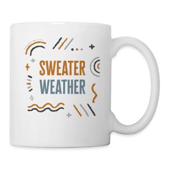 Halloween Theme Sweater Weather Coffee Lover Mug - Mug - white - Right