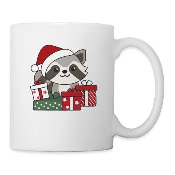 Raccoon Christmas Gift Winter Raccoons - Mug - white - Right
