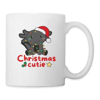 Axolotl Weihnachten Axolotls Christmas Cutie - Tasse - Weiß - Rechts