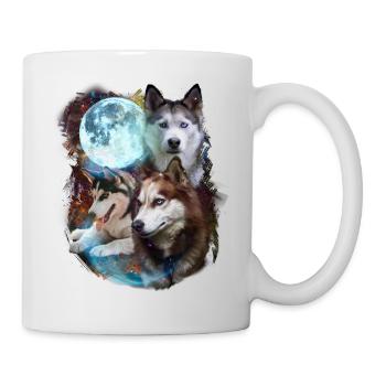 3 Moon Sibérien Husky Dog Lover Cool Animal Pet - Mug blanc - blanc - Droite