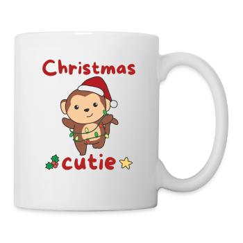 Monkey Christmas Monkeys Christmas Cutie - Mug - white - Right