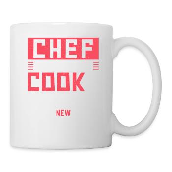 Küchenchef Spruch Geschenk Lustig Koch - Tasse - Weiß - Rechts