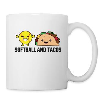 Softball und Tacos Lustige Softball-Tacos - Tasse - Weiß - Rechts