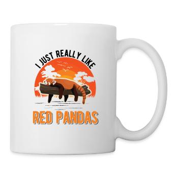 J’aime vraiment Red Pandas Roter Panda - Mug blanc - blanc - Droite