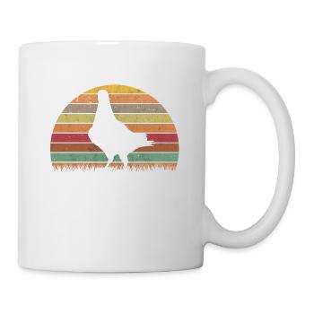 Taube Retro Taubenzüchter Vintage - Tasse - Weiß - Rechts