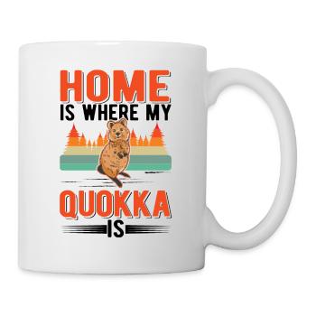 Zuhause ist wo mein Quokka ist - Tasse - Weiß - Rechts